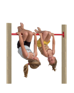 Barra fixa de ginástica 143 cm incl. 2 postes Vermelho 620969