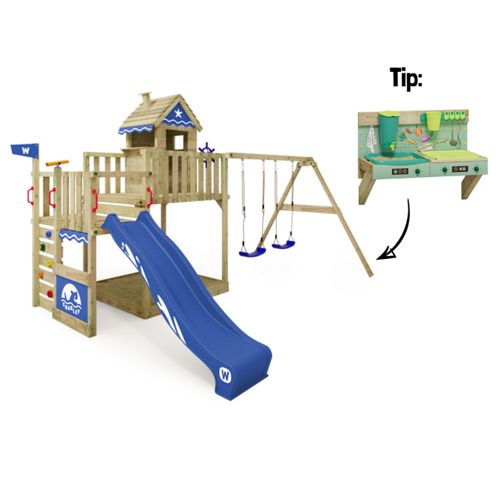 Escorrega Play Junior Infantil Baby Parque Divertido-Casinha Para Crianças  até 4 Anos + Pula pula Pequeno 1,40M Cama elástica Premium