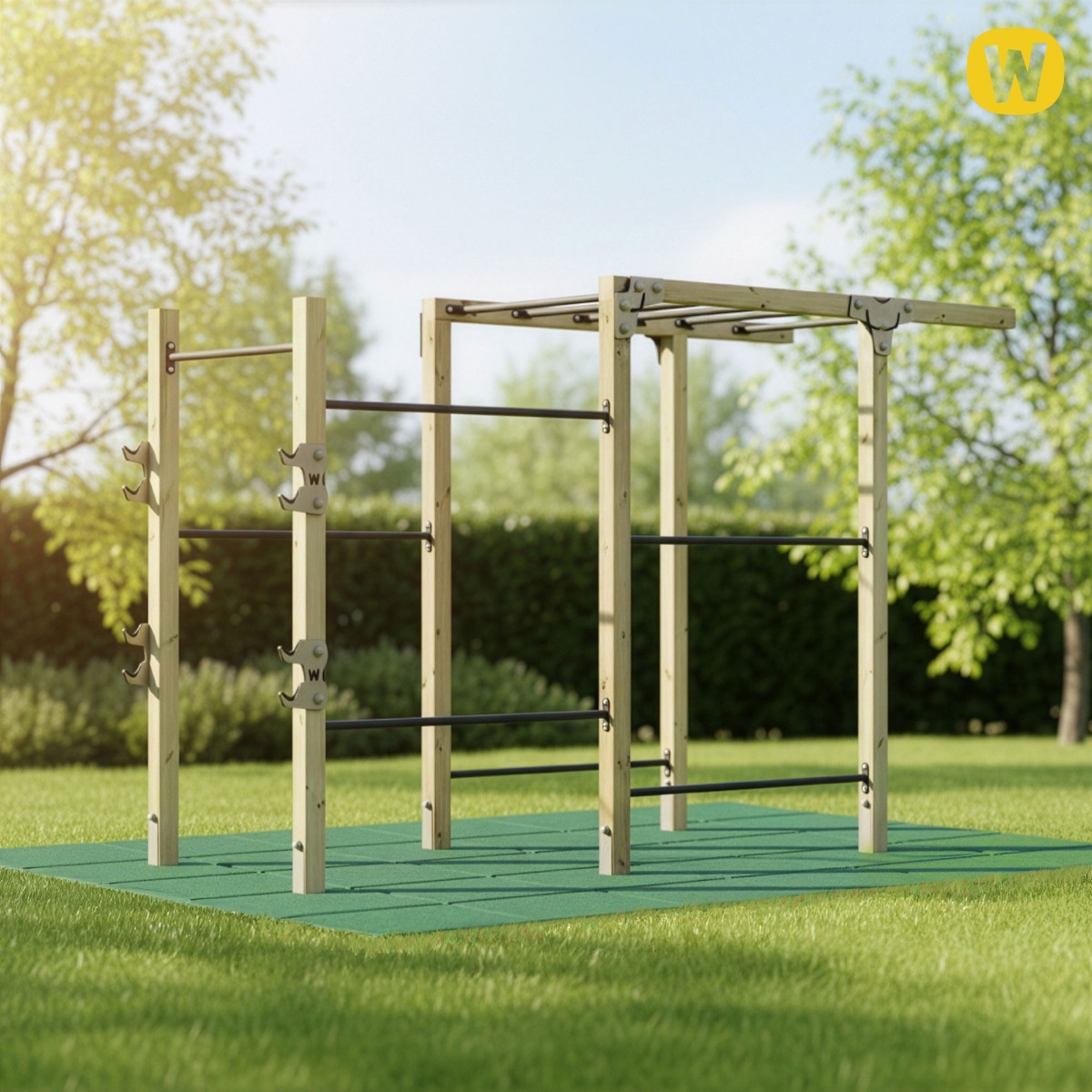 Placa amortecedora 50x50x5 cm incl. pinos de fixação 835851